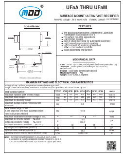 UF5K Datasheet PDF Jiangsu Yutai Electronics Co., Ltd
