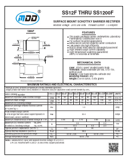 SS1150F Datasheet PDF Jiangsu Yutai Electronics Co., Ltd