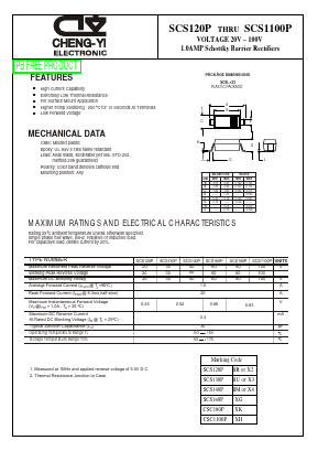 SCS120P Datasheet PDF CHENG-YI ELECTRONIC CO., LTD.