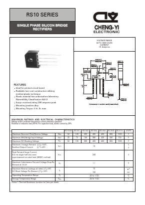 RS1001 Datasheet PDF CHENG-YI ELECTRONIC CO., LTD.