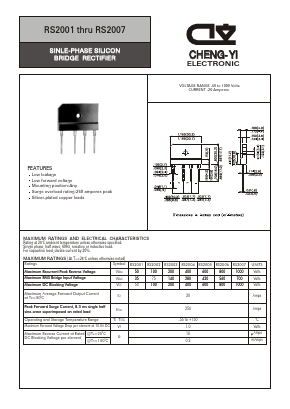 RS2003 Datasheet PDF CHENG-YI ELECTRONIC CO., LTD.