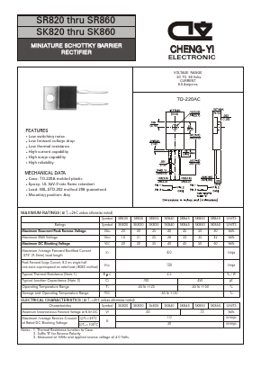 SK830 Datasheet PDF CHENG-YI ELECTRONIC CO., LTD.