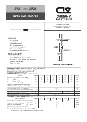SF31 Datasheet PDF CHENG-YI ELECTRONIC CO., LTD.