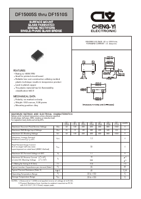 DF1506S Datasheet PDF CHENG-YI ELECTRONIC CO., LTD.