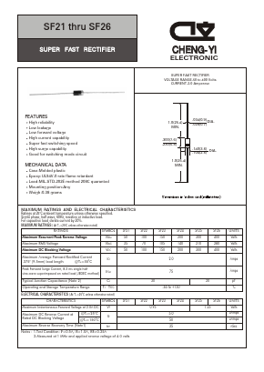 SF21 Datasheet PDF CHENG-YI ELECTRONIC CO., LTD.