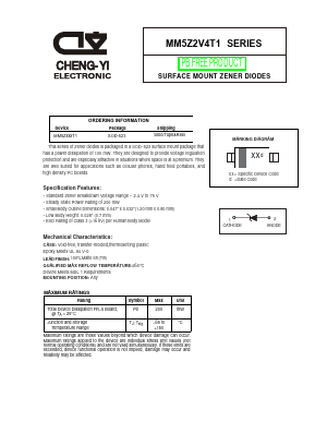 MM5Z51VT1 Datasheet PDF CHENG-YI ELECTRONIC CO., LTD.