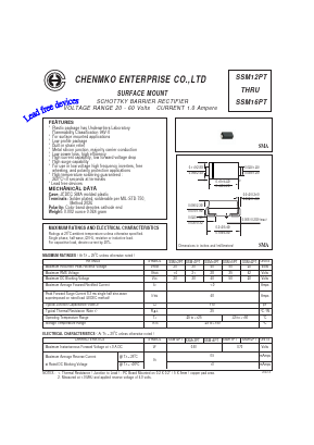 SSM13PT Datasheet PDF CHENMKO CO., LTD.