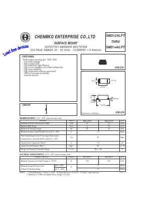 SMD12ALPT Datasheet PDF CHENMKO CO., LTD.