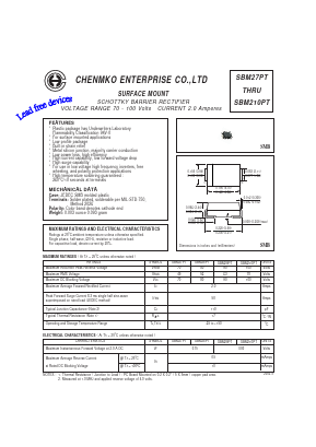 SBM27PT Datasheet PDF CHENMKO CO., LTD.