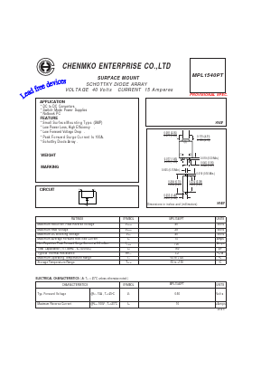 MPL1540PT Datasheet PDF CHENMKO CO., LTD.