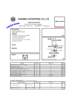 MPL5100PT Datasheet PDF CHENMKO CO., LTD.