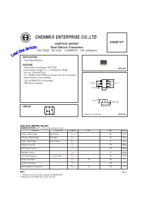 CHEMT1PT Datasheet PDF CHENMKO CO., LTD.