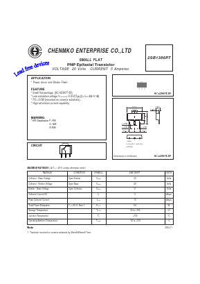2SB1386PT Datasheet PDF CHENMKO CO., LTD.