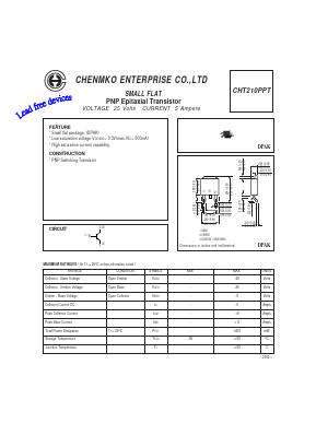 CHT210PPT Datasheet PDF CHENMKO CO., LTD.