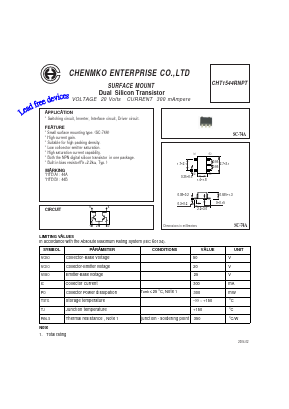 CHT1544RNPT Datasheet PDF CHENMKO CO., LTD.