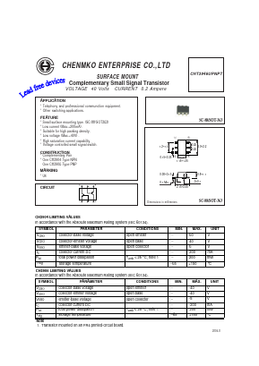 CHT3946UPNPT Datasheet PDF CHENMKO CO., LTD.