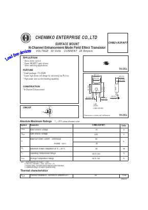 CHM21A3PAPT Datasheet PDF CHENMKO CO., LTD.