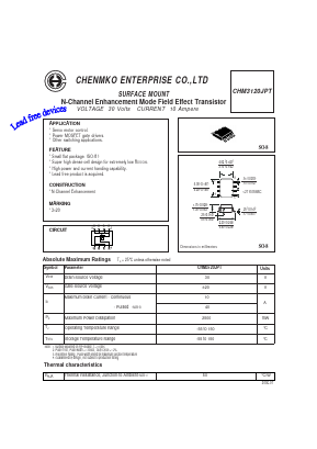 CHM3120JPT Datasheet PDF CHENMKO CO., LTD.