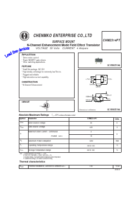 CHM2314PT Datasheet PDF CHENMKO CO., LTD.