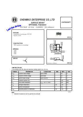 CHT8550PT Datasheet PDF CHENMKO CO., LTD.