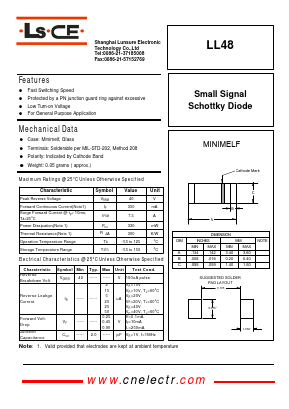 LL48 Datasheet PDF Shanghai Lunsure Electronic Tech