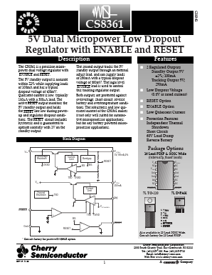 CS8361 Datasheet PDF Cherry semiconductor