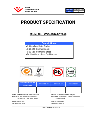 CSD-528A9 Datasheet PDF hina Semiconductor Corporation