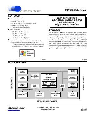 EP7309 Datasheet PDF Cirrus Logic