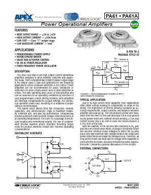PA61A Datasheet PDF Cirrus Logic