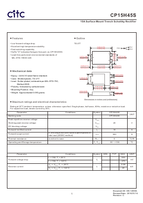 CP15H45S Datasheet PDF Chip Integration Technology Corporation