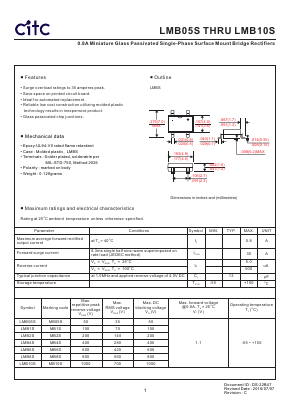 LMB8S Datasheet PDF Chip Integration Technology Corporation