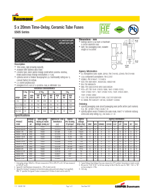 BK-S505-8-R Datasheet PDF Cooper Bussmann, Inc.