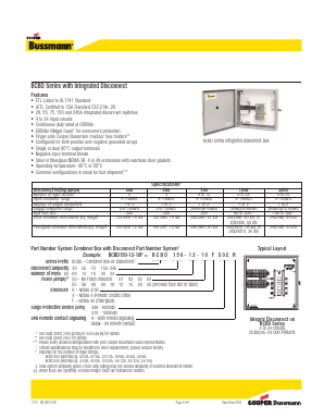 BCBD245-04-254S10R Datasheet PDF Cooper Bussmann, Inc.