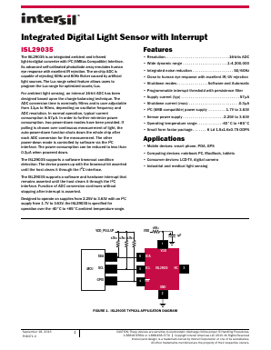 ISL29035 Datasheet PDF Cooper Bussmann, Inc.