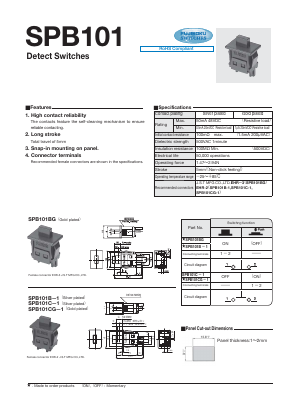 SPB101 Datasheet PDF Copal Electronics