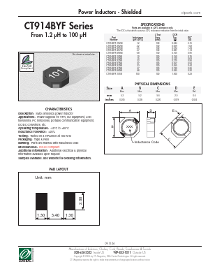 CT914BYF-470M Datasheet PDF Central Technologies