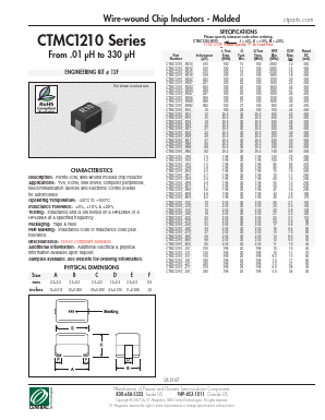 CTMC1210-150M Datasheet PDF Central Technologies