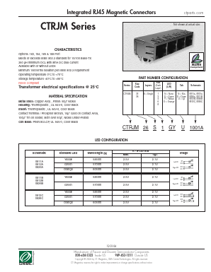 CTRJM22S1GYD0811A Datasheet PDF Central Technologies