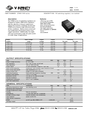 V78XX-1000 Datasheet PDF CUI INC