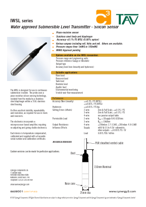 IWSL Datasheet PDF Cynergy3 Co