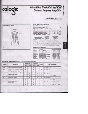 2N3811A Datasheet PDF Calogic, LLC