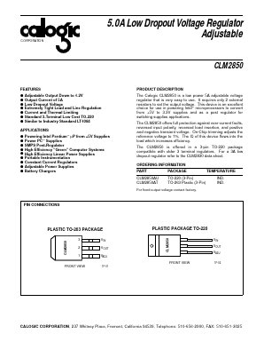 CLM2850AT Datasheet PDF Calogic, LLC