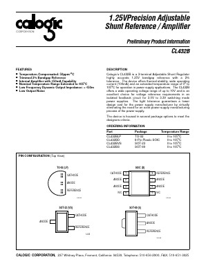 CL432BVS Datasheet PDF Calogic, LLC