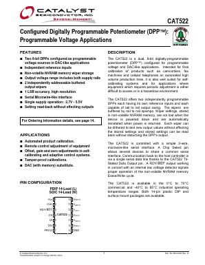 CAT522LI Datasheet PDF Catalyst Semiconductor => Onsemi