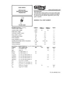 D40K Datasheet PDF Central Semiconductor