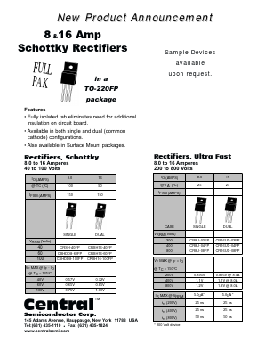 TO-220FP Datasheet PDF Central Semiconductor