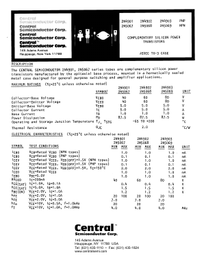 2N5069 Datasheet PDF Central Semiconductor
