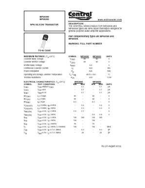 MPS8098 Datasheet PDF Central Semiconductor