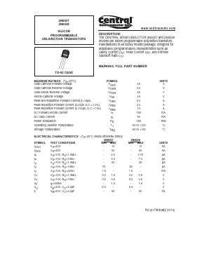 2N6028 Datasheet PDF Central Semiconductor