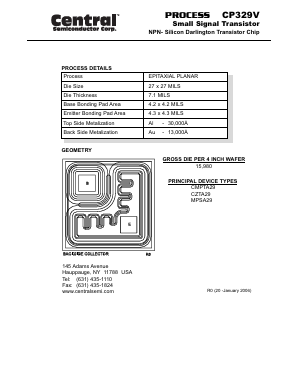 CP329V Datasheet PDF Central Semiconductor
